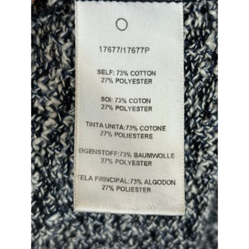 Dolan Anthropologie Charente Gray & Black Static Knit Cowl Neck Sweater Small - Picture 4 of 5